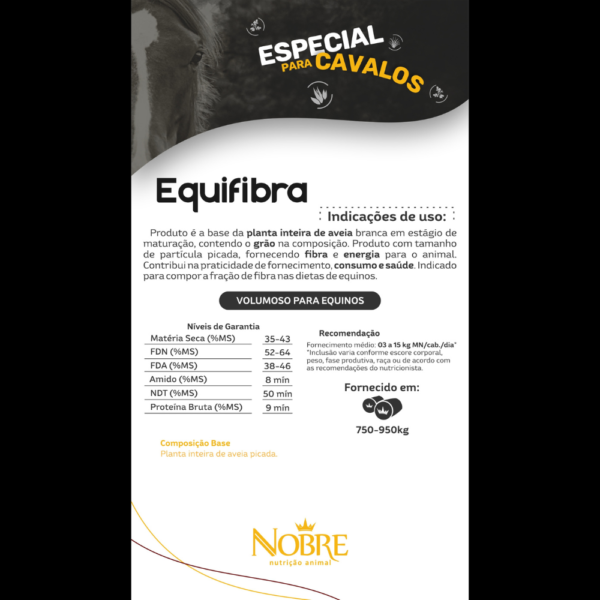 EQUIFIBRA CAVALOS - NOBRE NUTRIÇÃO ANIMAL