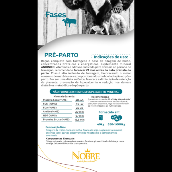 LINHA FASES PRÉ-PARTO - 40 KG
