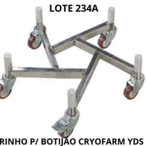 LOTE 234A - CARRINHO P/ BOTIJÃO CRYOFARM YDS 175L