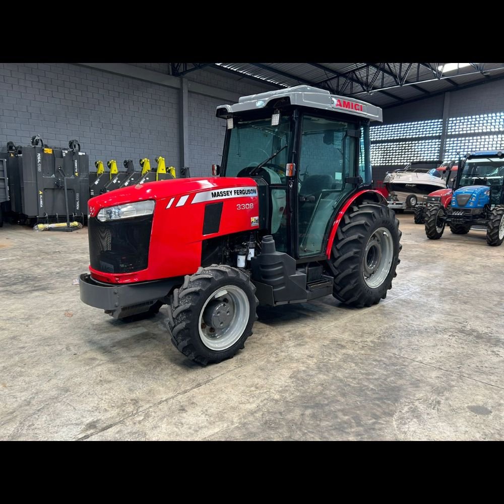 LOTE 08 – TRATOR MASSEY FERGUSON 3308 4×4 CAFEEIRO CABINADO