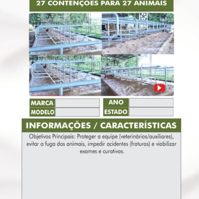 SH 01 – 27 CONTENÇÕES PARA 27 ANIMAIS