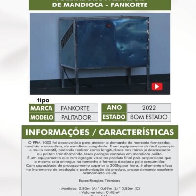 CA 07 – TOLETADOR E PALITADOR DE MANDIOCA