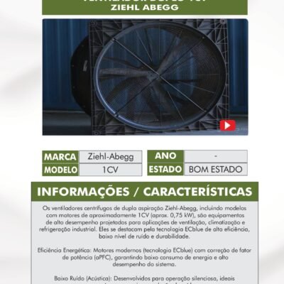 CA 10 – 2 VENTILADORES 1CV ZIEHL ABEGG