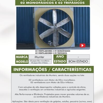 CA 13 – 2 VENTILADORES 2CV MBRASIL (MONOFÁSICO)