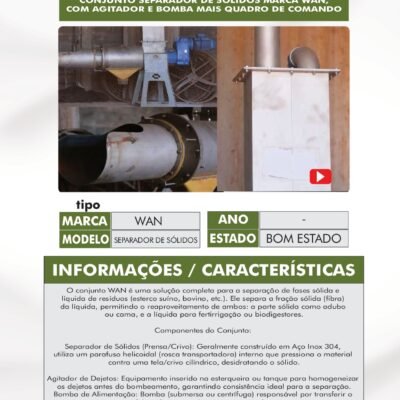 CA 14 – SEPARADOR DE SOLIDOS WAM