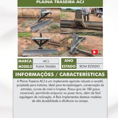 JU 03 – Plaina Traseira ACJ