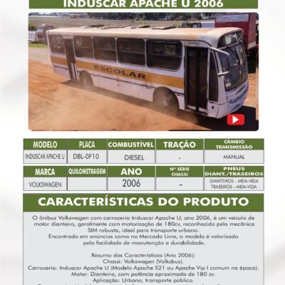 DE 029 – ÔNIBUS VW INDUSCAR APACHE U