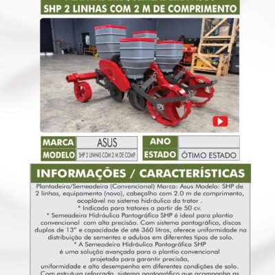 DT 24 – PLANTADEIRA/SEMEADEIRA ASUS SHP 2 LINHAS