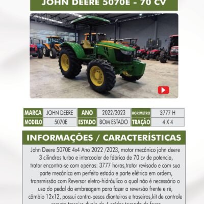 DT 25 – JOHN DEERE 5070E