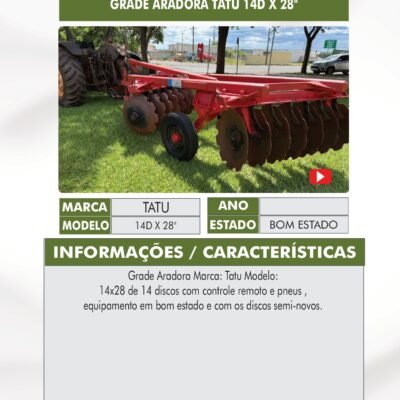 DT 35 – GRADE ARADORA TATU 14X28
