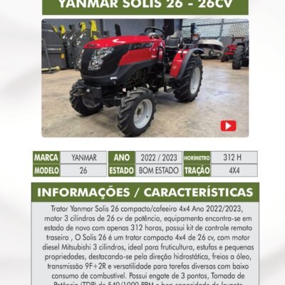 DT 36 – YANMAR SOLIS 26