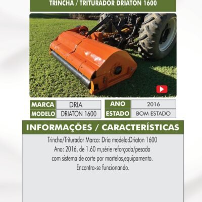 DT 44 – TRINCHA/TRITURADOR DRIA DRIATON 1600