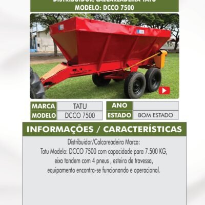 DT 45 – DISTRIBUIDOR/CALCAREADEIRA TATU DCCO 7500