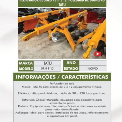 DT 64 – PERFURADOR DE SOLOS TATU-PS