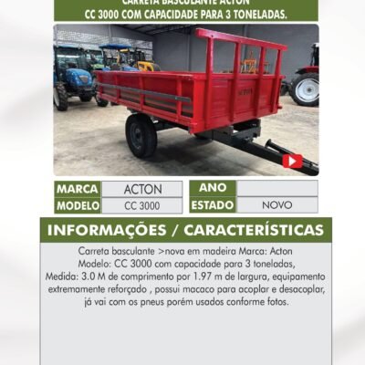 DT 65 – CARRETA BASCULANTE ACTON CC 3000