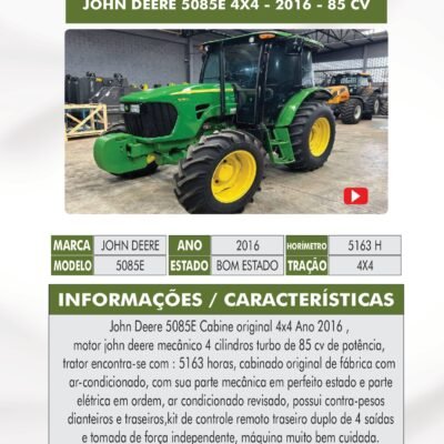 DT 72 – JOHN DEERE 5085E