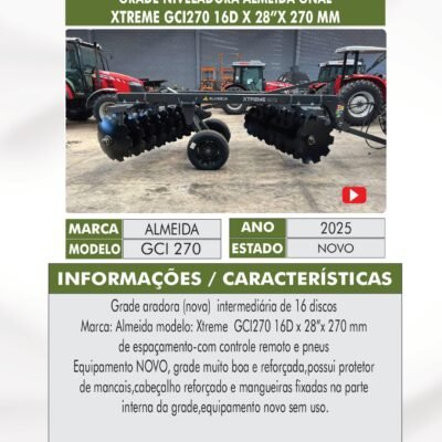 DT 49 – GRADE ARADORA ALMEIDA XTREME GCI270