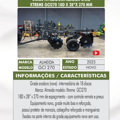 DT 50 – GRADE ARADORA INTERMEDIÁRIA 18X28