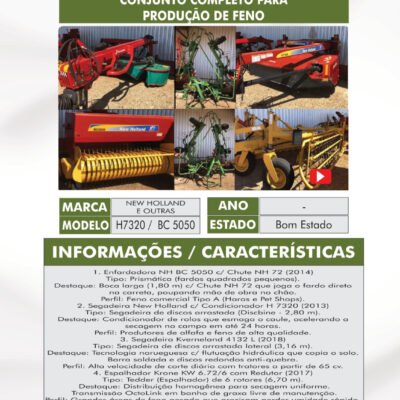 MA 01 – CONJUNTO PARA PRODUÇÃO DE FENO