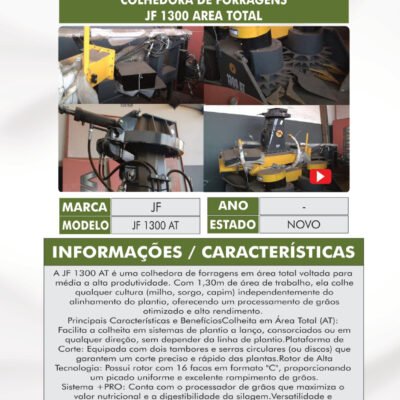 PL 02 – COLHEDORA DE FORRAGENS JF 1300 AREA TOTAL